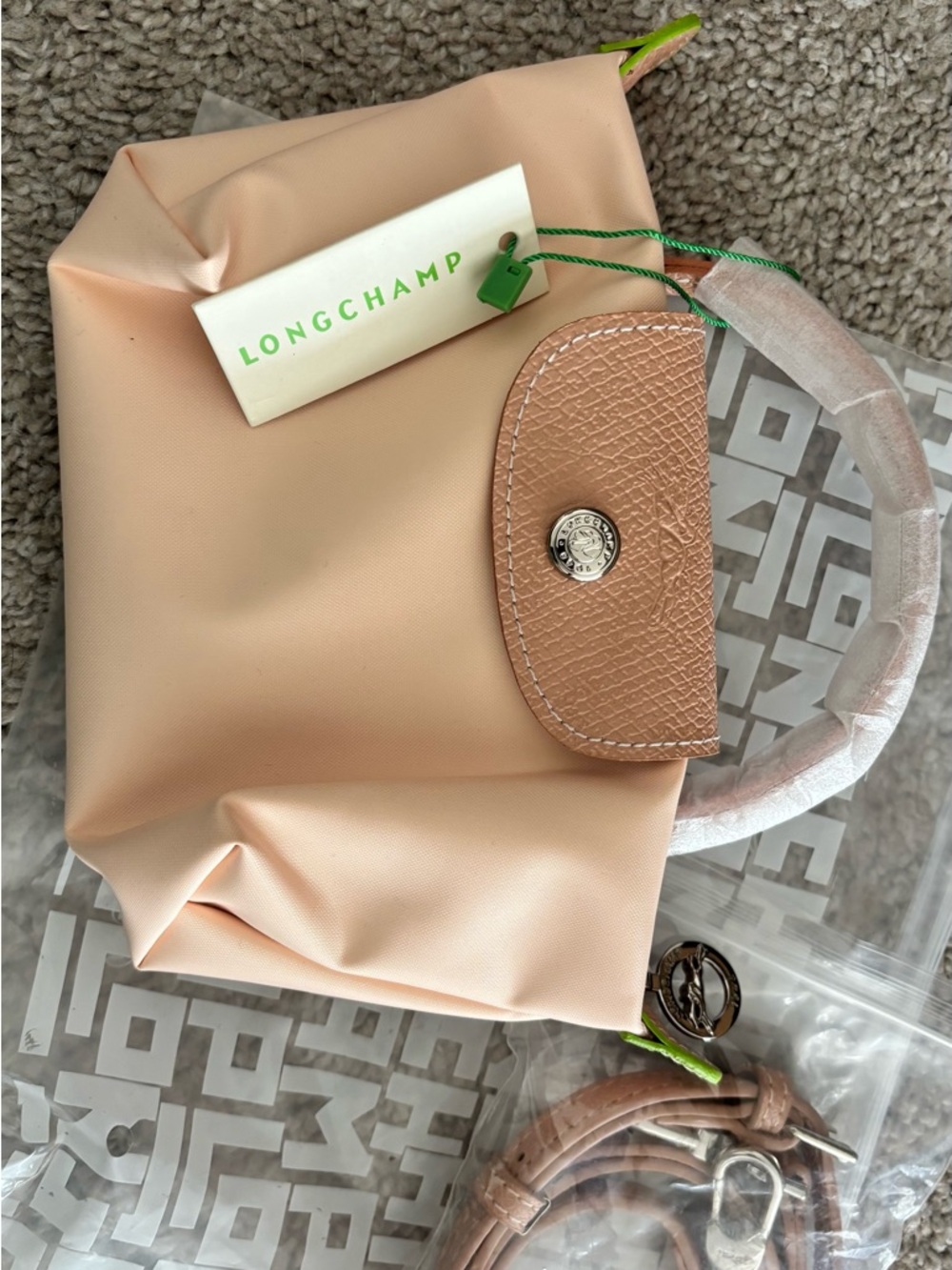 Longchamp Blush Pink Mini Le Pliage Tote